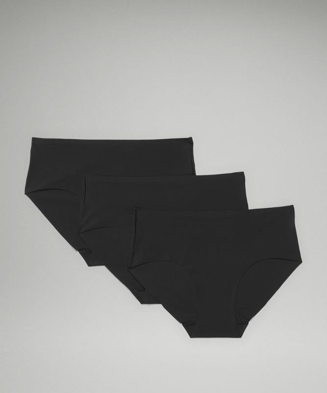 Lululemon Underwear Supplier - Black Womens InvisiWear Mid Rise Hipster  Underwear 3 Pack