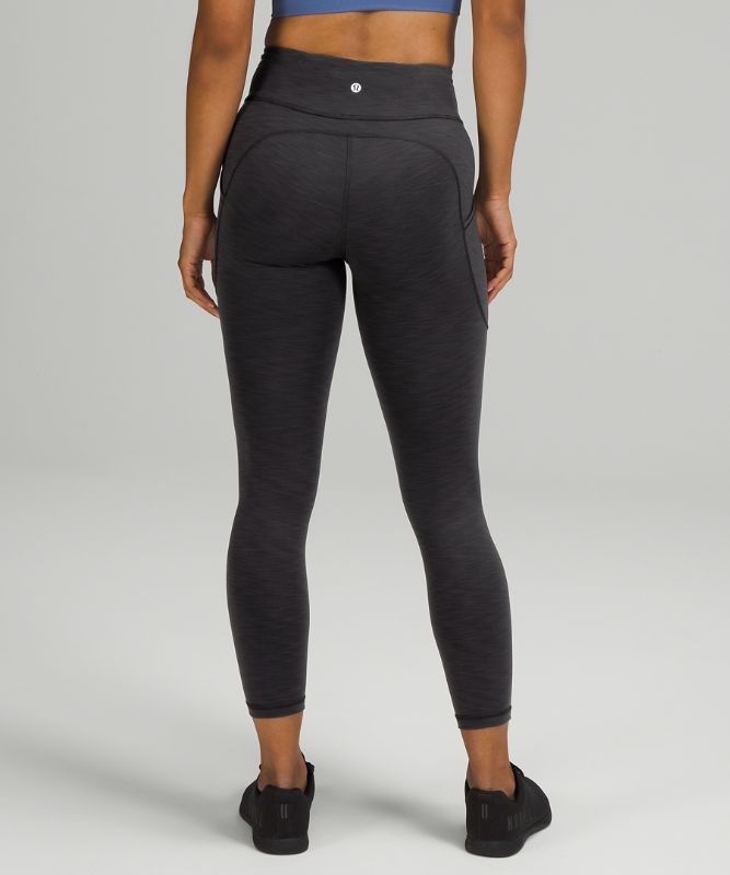 Lululemon Leggings Pretoria - Heathered Black Womens Invigorate HR