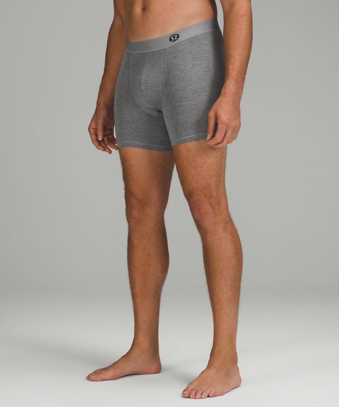 Lululemon Underwear Online South Africa - Lunar Rock / Threadlines Medium  Olive Dark Olive / Heathered Cor Mens Always in Motion Boxer 5 Pack