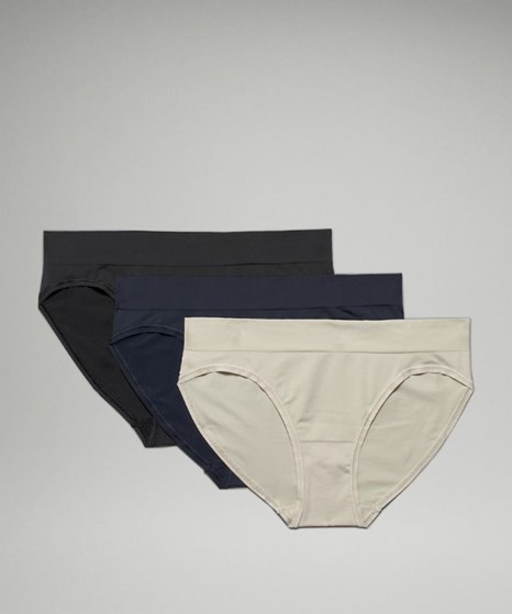 Lululemon Underease Mid-rise Thong Underwear 3 Pack In Heritage 365 Camo  Deep Coal /pink Mist/black